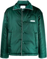 CASABLANCA - Logo-Patch Padded Satin Jacket - Lyst