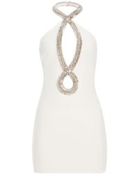 retroféte - Wynn Crystal Embellishments Mini Dress - Lyst