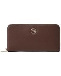 V73 - Logo-Plaque Zip-Around Wallet - Lyst
