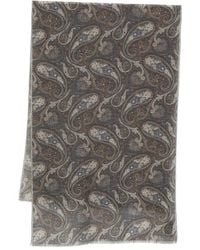 Dell'Oglio - Paisley Fringed Scarf - Lyst