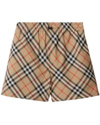 Burberry - Ekd Vintage Check Shorts - Lyst