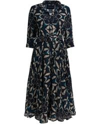 Samantha Sung - Leaf Print Dress - Lyst