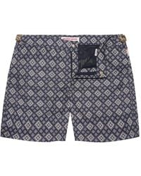 Orlebar Brown - Costume Da Bagno Bulldog Con Motivo Geometrico - Lyst