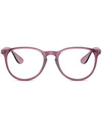 Ray-Ban - Erika Brille Mit Rundem Gestell - Lyst