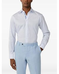 Hackett - Gestreept Button-Down Overhemd Van Katoen - Lyst