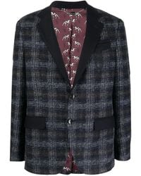 Billionaire - チェック シングルジャケット - Lyst