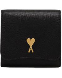 Ami Paris - Paris Paris Compact Leather Wallet - Lyst