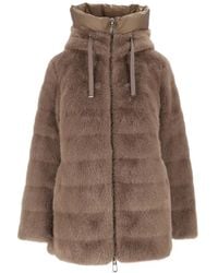 DUNO - Manteau En Fourrure Artificielle À Capuche - Lyst