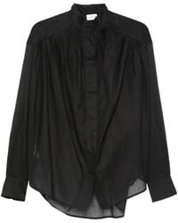 ANDAMANE - Blouse Froncée Rania À Effet De Transparence - Lyst