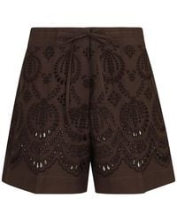 P.A.R.O.S.H. - Pantalones Cortos Cannes Bordados - Lyst