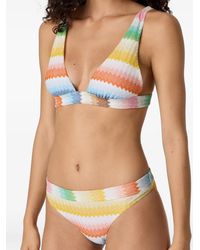 Missoni - Bralette Bikini With Dégradé Zigzag Pattern - Lyst