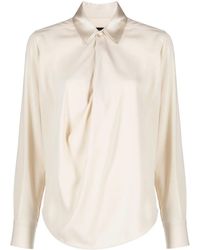 Rag & Bone - Philippa Draped Satin Blouse - Lyst
