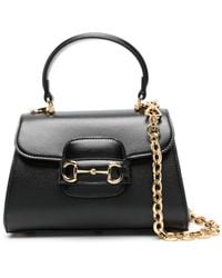 Gucci AUS - Mini Horsebit 1955 Leather Tote Bag - Lyst