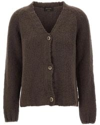 Gran Sasso - Braided-Knit V-Neck Cardigan - Lyst