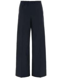 Moncler - Cotton Palazzo Pants - Lyst