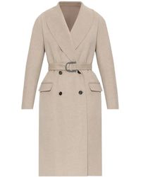 Ferragamo - Double-Breasted Coat - Lyst