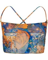Donde Esteban - El Beso Mesh Lace Top - Lyst