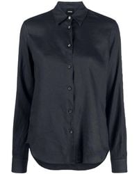 Aspesi - Button-Up Linen Shirt - Lyst