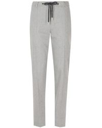 Eleventy - Drawstring-Waist Tailored Trousers - Lyst