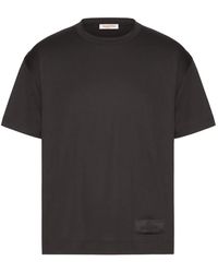 Valentino Garavani - Logo-Appliqué Cotton T-Shirt - Lyst
