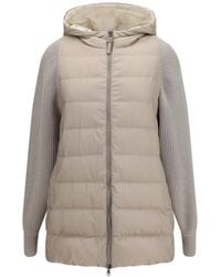Brunello Cucinelli - Midi Padded Jacket - Lyst