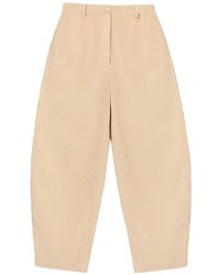 Cordera - Corduroy Curved Tapered Trousers - Lyst