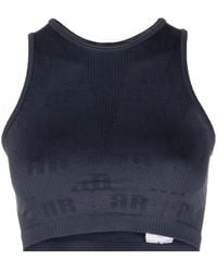 ROTATE BIRGER CHRISTENSEN - Cropped Fit Top With Logo Polyamide (Recycled) Tops - Lyst