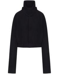 Rick Owens - High-Neck Cropped Jacket - Lyst