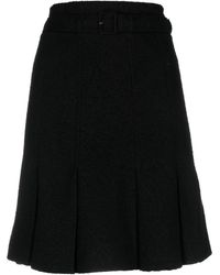 Patou - Belted A-line Skirt - Lyst