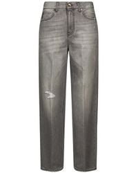 Briglia 1949 - Paris Distressed Faded Straight-Leg Jeans - Lyst