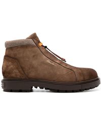 Santoni - Bottines En Daim - Lyst