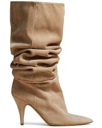 Khaite - The River 90Mm Suede Knee-High Boots - Lyst