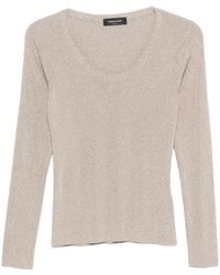 Fabiana Filippi - Scoop-Neck Long-Sleeve Top - Lyst