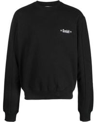 GmbH - Logo-Embroidered Crew-Neck Sweatshirt - Lyst