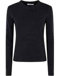 Max Mara - Long-Sleeve Round-Neck Sweater - Lyst