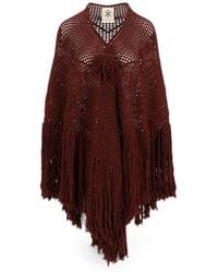 Chiara Is - Peonia Fringed Wool Shawl - Lyst