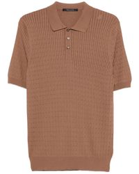 Tagliatore - Kart Button Knitted Polo Shirt - Lyst