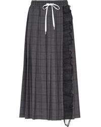 Miu Miu Gonna in pied-de-poule - Grigio