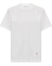 Victoria Beckham - T-Shirt Mit Logo-Stickerei - Lyst
