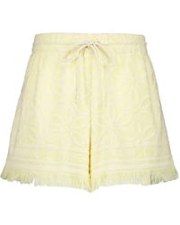 Zimmermann - Shorts Coco De Felpa De Algodon - Lyst