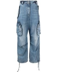 MSGM - Jeans mit hohem Bund - Lyst