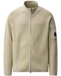 C.P. Company - Zip-Up Lens-Detail Sweater - Lyst