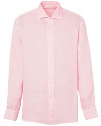 120% Lino - Long-Sleeve Linen Shirt - Lyst