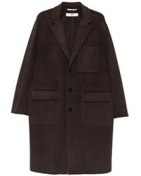 DUNO - Single-Breasted Wool Coat - Lyst