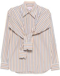 Charles Jeffrey - Hold Me Striped Tie-Detail Shirt - Lyst