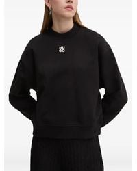 HUGO - Jersey con logo bordado - Lyst