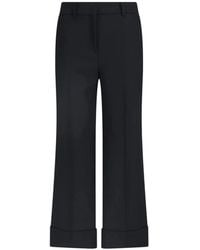 Incotex - Pressed-Crease Turned-Up-Hem Trousers - Lyst