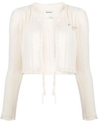 Musium Div. - Logo-Embroidered Ribbed Cardigan - Lyst