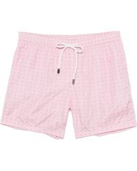 Barba Napoli - Short De Bain À Fleurs - Lyst