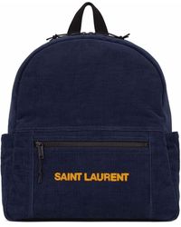 Saint Laurent Leather Ysl Nuxx Backpack in Black | Lyst